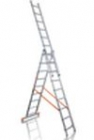 Лестница трехсекционная алюминиевая Alumet H3 3x8 ступеней (5308) бытовая   