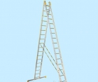 Лестница двухсекционная алюминиевая Alumet P2 2x16 ступеней (9216) профессиональная   