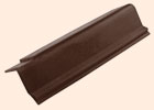 Черепица полимерпесчаная Юнона (ветровая левая) коричневая   