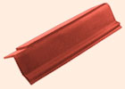 Черепица полимерпесчаная Юнона (ветровая правая) красная   