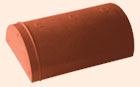 Черепица полимерпесчаная Юнона (коньковая конечная) оранжевая   